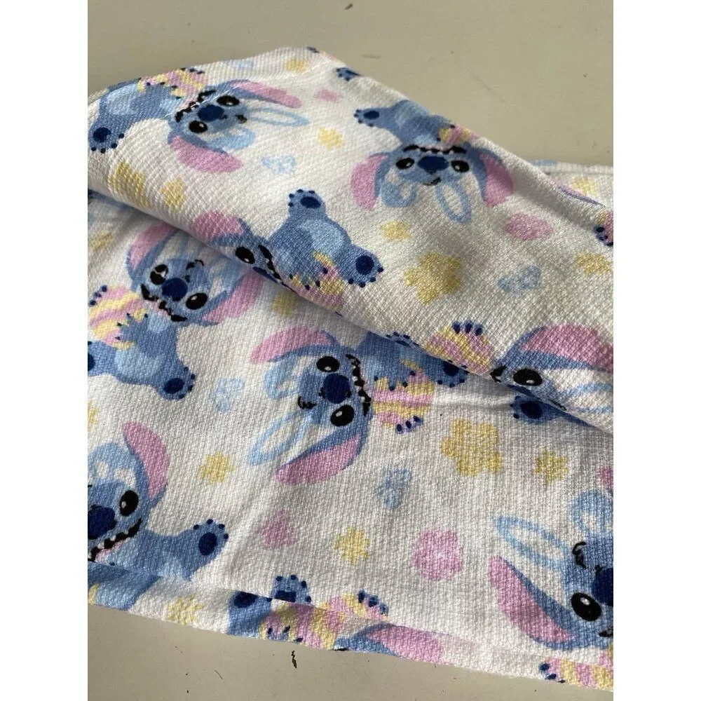 2 Pack Disney Stitch Hand Kitchen Towels Easter Eggs Spring 16 X 26” NEW‎